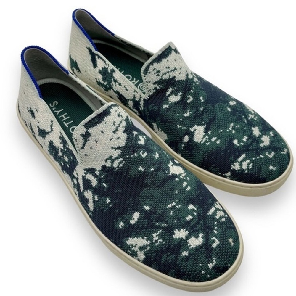 Rothy’s The Original Slip on Sneakers in sea green size 10